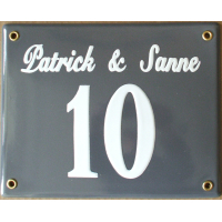 Naambord 16x20 cm horizontaal